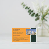 建物契約者建物建築クレーン 名刺 (スタンド正面)