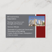 建物契約者建物建築クレーン 名刺 (正面)