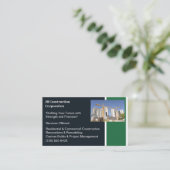 建物契約者建物建築クレーン 名刺 (スタンド正面)