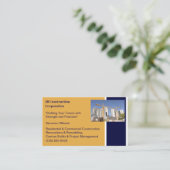 建物契約者建物建築クレーン 名刺 (スタンド正面)