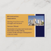 建物契約者建物建築クレーン 名刺 (正面)