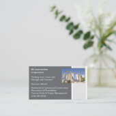 建物契約者建物建築クレーン 名刺 (スタンド正面)