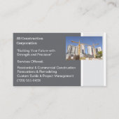 建物契約者建物建築クレーン 名刺 (正面)