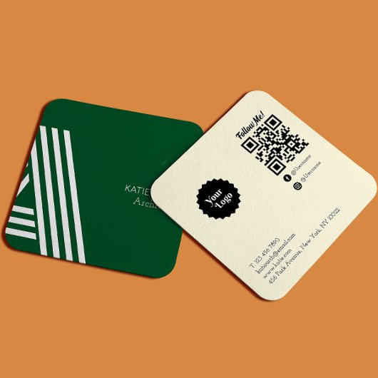 建物契約者Instagram後を追米国Qrコード スクエア名刺