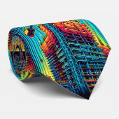 建物建築とクレインネオンカラー ネクタイ (ロール)