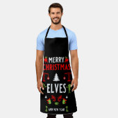 建物建築クリスマス醜い エプロン (着用した状態)