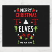 建物建築クリスマス醜い ビールラベル (シングルラベル)