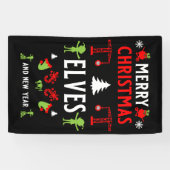 建物建築クリスマス醜い 横断幕 (横)