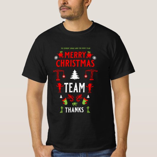 建物建築クリスマス醜い Tシャツ (正面)