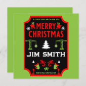 建物建築クリスマス シーズンカード (正面/裏面)