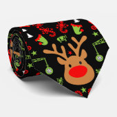 建物建築クリスマス ネクタイ (ロール)