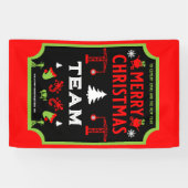 建物建築クリスマス 横断幕 (横)