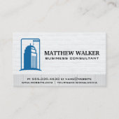 建物建築サイト | レンガ材 名刺 (正面)