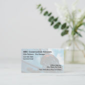 建物建築サービスモダンビジネスカード 名刺 (スタンド正面)