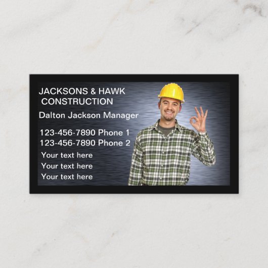 建物建築サービス名刺 名刺 (正面)