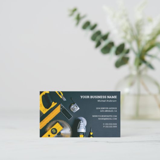 建物建築サービス 名刺 (スタンド正面)