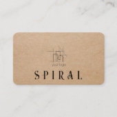 建物建築契約者クラフト紙 名刺 (正面)