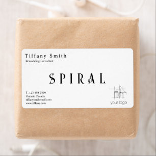 建物建築契約者紙クラフト ラベル