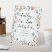 建物我々の愛のブリック結婚ズテーブル 台座サイン (インサイチュ)