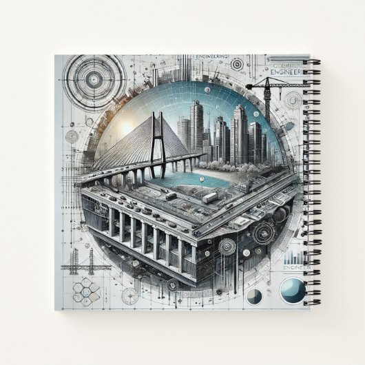 建物明日: Civilエンジニアリングインサイト ノートブック (裏面)