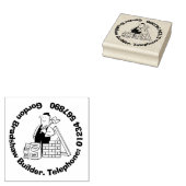 建物材料を含む汎用ビルダ ラバースタンプ (押印)