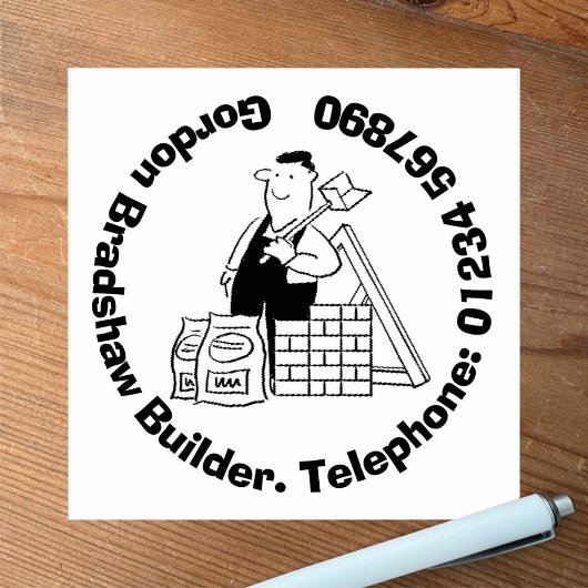 建物材料を含む汎用ビルダ ラバースタンプ