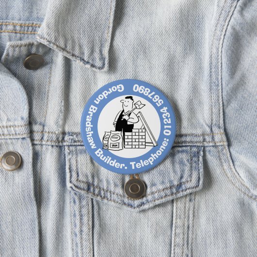 建物材料を含む汎用ビルダ 缶バッジ (インサイチュ)