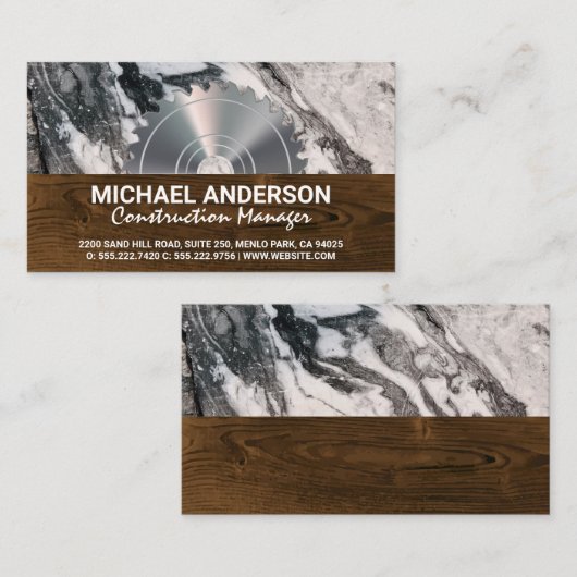 建物材料 | のこぎり 名刺 (正面/裏面)