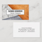 建物材料 |大理石ウッドメタル 名刺 (正面/裏面)