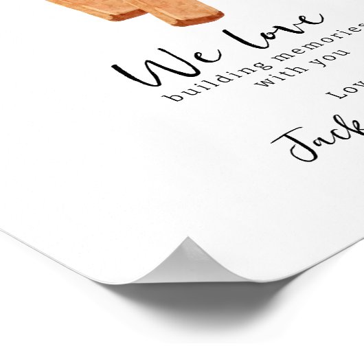 建物機器パパハンマー付きメモリ ポスター (角)