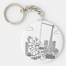 建物現場天井クレーン運転士 キーホルダー