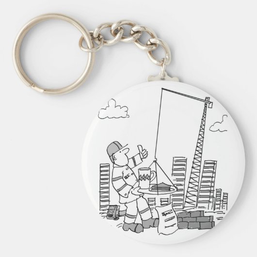 建物現場天井クレーン運転士 キーホルダー (正面)