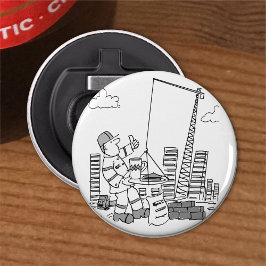 建物現場天井クレーン運転士 栓抜き