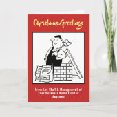 建物用品またはハウスビルダークリスマスカード シーズンカード (正面)