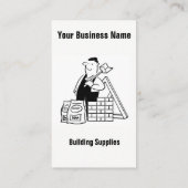建物用品マンガの名刺 名刺 (裏面)