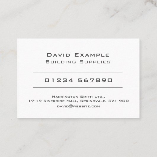 建物用品会社代表者 名刺 (裏面)