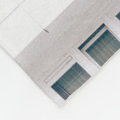 建物窓の風景写真 フリースブランケット (角)