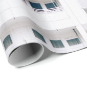 建物窓の風景写真 ラッピングペーパー (ロールコーナー)