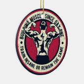 建物筋電車が異常であるか、同じままである セラミックオーナメント (右)