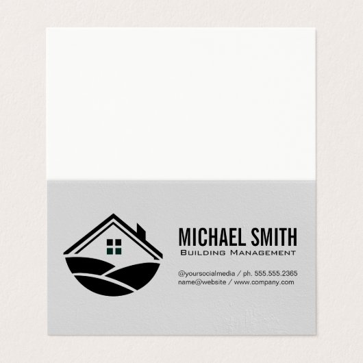 建物管理 | 便利屋 | ホームアイコン 名刺 (外部フラット)