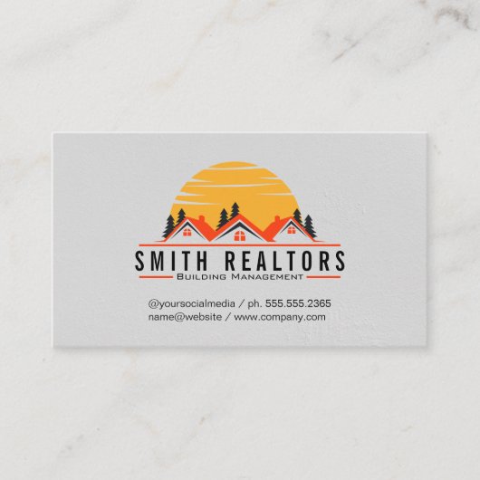 建物管理 | 実在地 | ホーム 名刺 (正面)