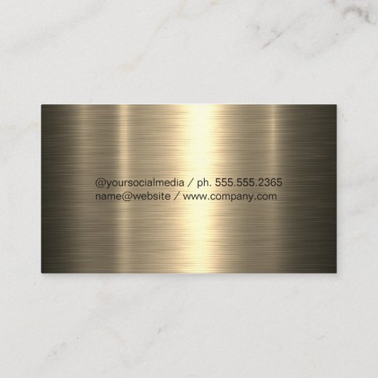 建物管理 | 実在地 | 金ゴールド金属 名刺 (裏面)