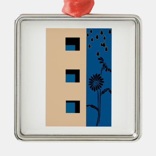 建物花 メタルオーナメント (正面)