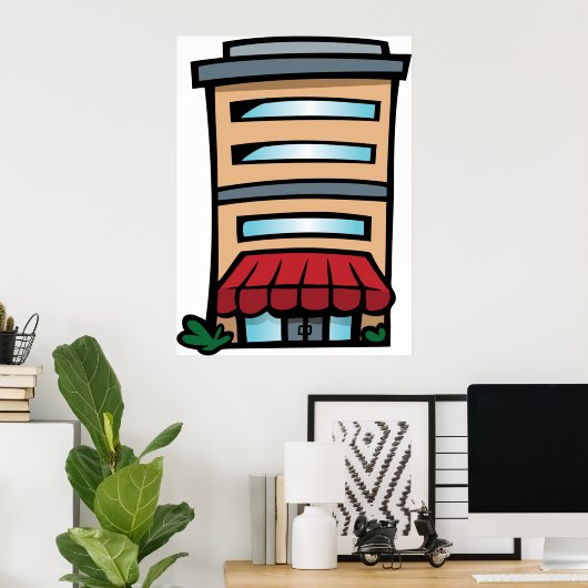 建物錯体 ポスター (ホームオフィス)