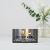 建物鍵ロゴ | メタリック 名刺 (スタンド正面)