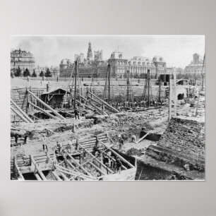 建物・オブ・ザ・ホテル – ディウ，パリ， c.1866 ポスター