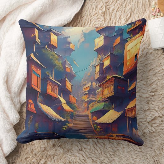 建物 クッション (ブランケット)