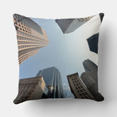 建物、ボストン、米国の魚目レンズ クッション (裏面)