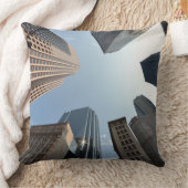 建物、ボストン、米国の魚目レンズ クッション (ブランケット)