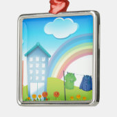 建物 メタルオーナメント (左)